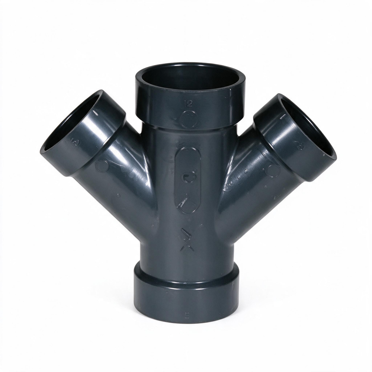 ABS Pipe Fittings: Saddle Fittings, Tees, Elbows, Flanges, Straight and Threaded Connectors — product view 3