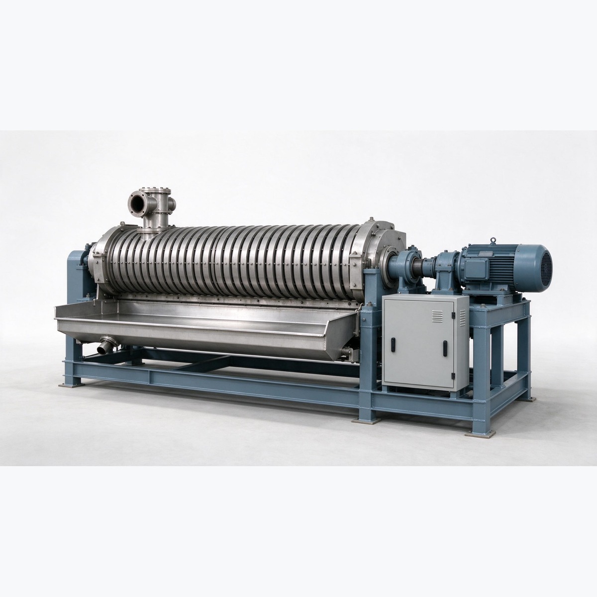 Multi-Plate Screw Press for Sludge Dewatering