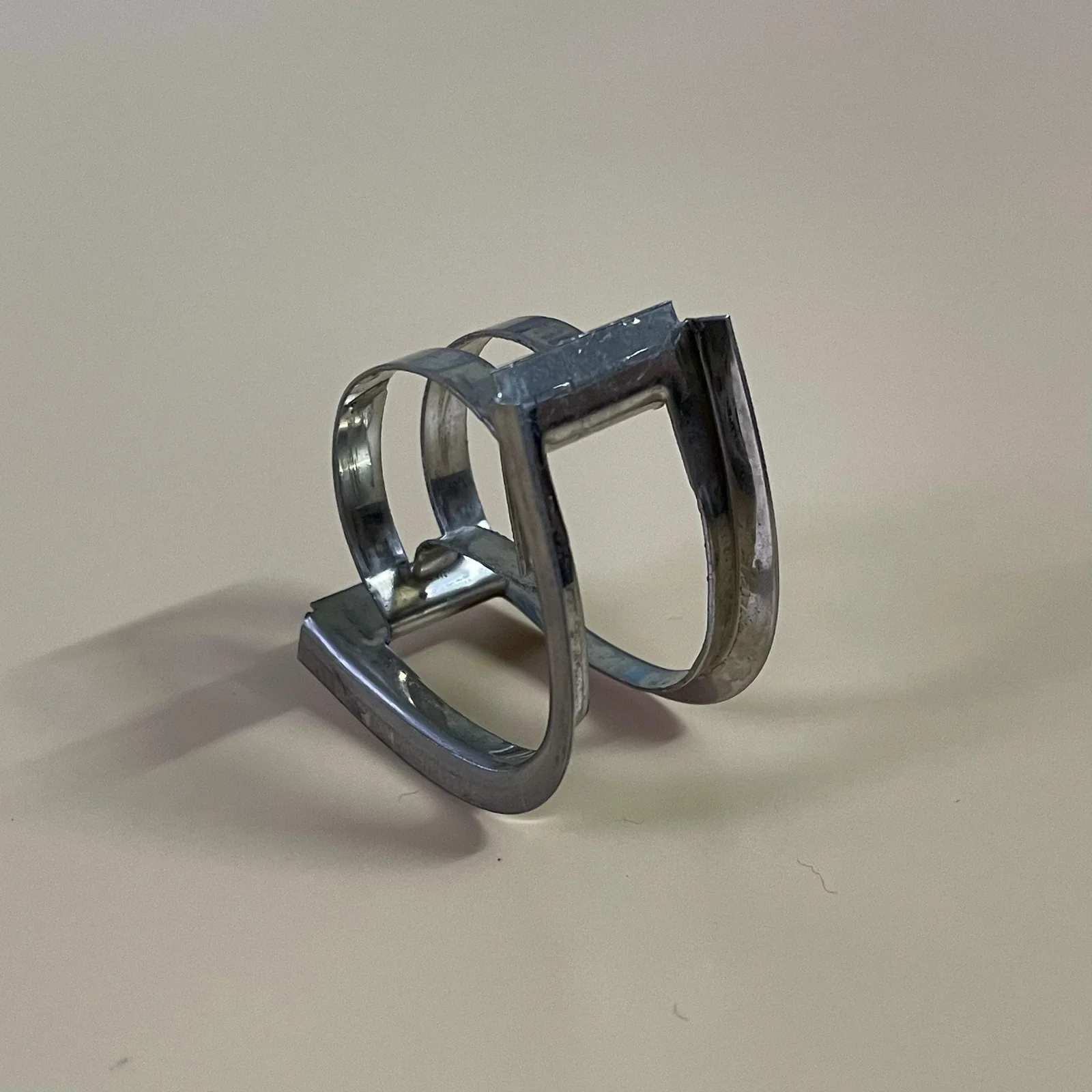 Metal Intalox saddle ring product photograph 3